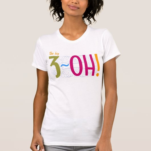 T-shirt 30ème anniversaire - le grand 3-OH ! (Devant)