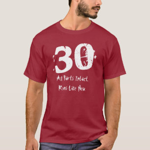 T-shirt 30ème Cadeau d'anniversaire trente ans de nom fait