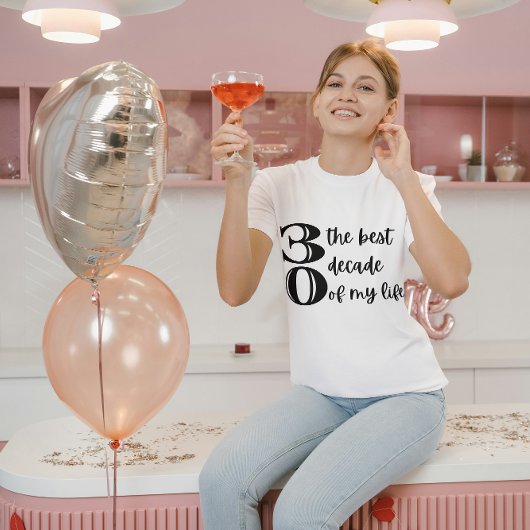 T-shirt 30th Birthday Dirty Thirty Best Ten Ten