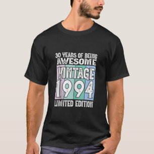 T-shirt 30th Birthday Limited Edition Né en 1994 Tank To