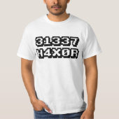 T-SHIRT 31337 H4X0R (Devant)