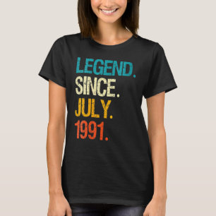 T-shirt 31 ans de légende depuis juillet 1991 31e annivers