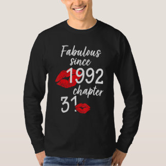 T-shirt 31 Ans Et Fabuleux anniversaire depuis 1992 chap