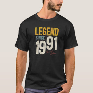 T-shirt 31 ans Vintage 1991 31e anniversaire Décoration