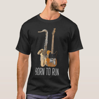 T-shirt 31 Born to Run Saophone Vintage Music Amp Guitar A
