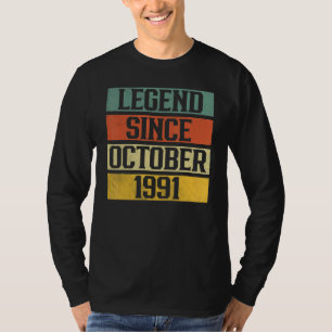 T-shirt 31 Years Old Legend Since October 1991