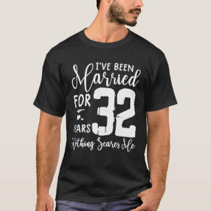 T-shirt 32 Ans Mariés Drôle Couple 32E Anniversaire