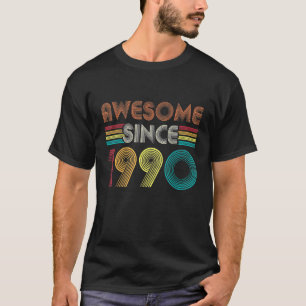 T-shirt 32 ans Vintage stupéfiant depuis 1990 Retro 32e
