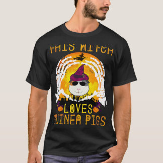 T-shirt 32 Cette sorcière adore Halloween des cochons d'In