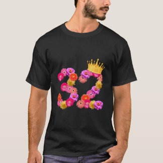 T-shirt 32 Couronne de Fleurs C'est Mon 32ème