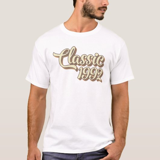 T-shirt 32e anniversaire Cadeau classique 1992 32 ans (Devant)