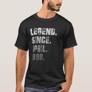 T-shirt 32E Anniversaire Cadeaux 32 Ans Légende Depuis Ap