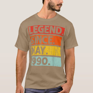 T-shirt 32e anniversaire Cadeaux Légende depuis mai 1990 3