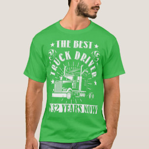 T-shirt 32e anniversaire Conducteur de camion actuel 32 an