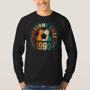 T-shirt 32e fête d'anniversaire 32 ans Awesome 1990 Socce