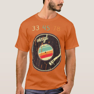 T-shirt 33 45 78 Tourne-disque Vintage Retro Vinyl Record