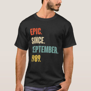 T-shirt 33 ans 33e anniversaire Epic depuis septembre