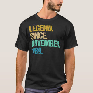 T-shirt 33 Ans Awesome Depuis Novembre 1989 33ème Bir