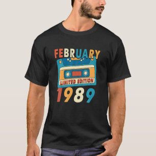 T-shirt 33 Ans Cadeaux Légende Depuis Février 1989 33e