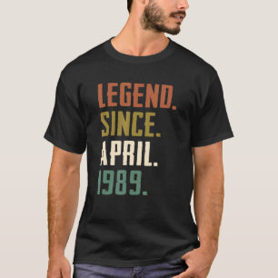 T-shirt 33 Ans Légende depuis avril 1989 33ème anniversair