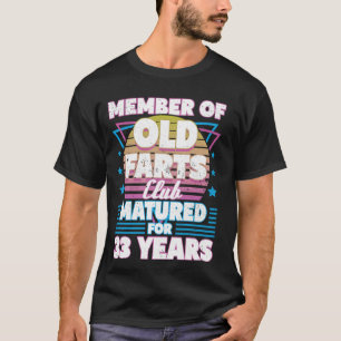 T-shirt 33 ans Vieux Farts Club Funny 33e anniversaire Hom
