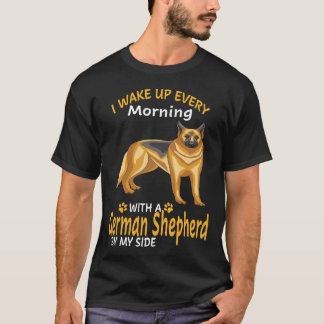 T-shirt 33 Je me réveille chaque matin avec un berger alle