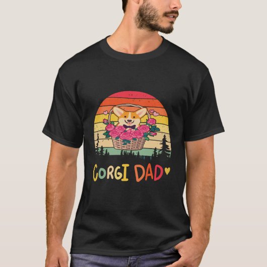 T-shirt 33 Papa Corgi Corgi (Devant)