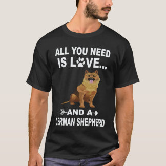 T-shirt 33 Tout ce dont vous avez besoin est l'amour et un