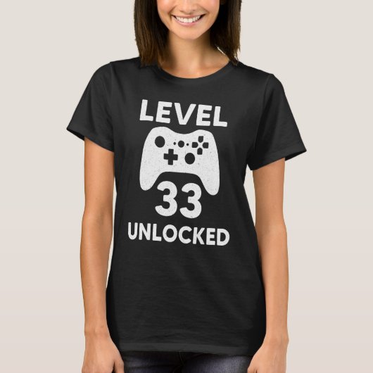 T-shirt 33e B-Day Gamers Cadeaux 33e anniversaire Femmes H (Devant)