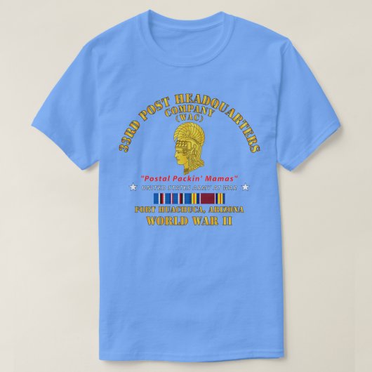 T-shirt 33e Poste Siège Fort Huachuca AZ Postal Pack (Design devant)