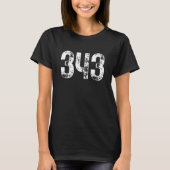 T-shirt 343 Area Code Ottawa ON Mobile Telephone Area Code (Devant)