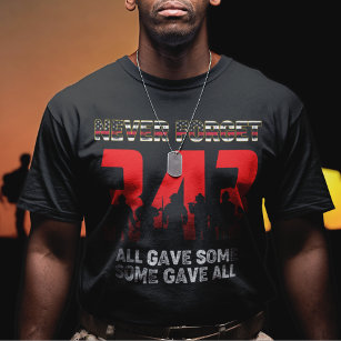 T-shirt 343 Un pompier n'oublie jamais sa chemise 9 11 21e