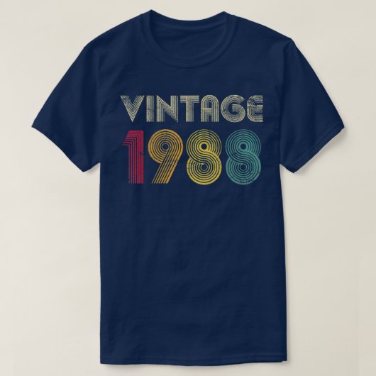 T-shirt 34e Anniversaire Cadeau Classique 1988 Hommes Vint (Design devant)
