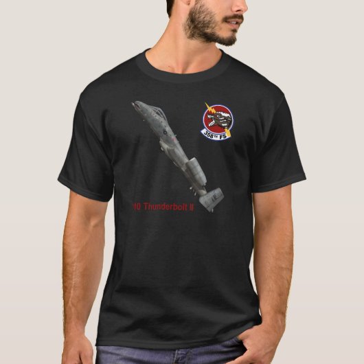 T-shirt 358th Coup de foudre de l'escadron de chasse A-10 (Devant)