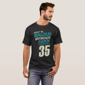 T-shirt 35 Ans 35e Anniversaire Drôle Cadeau (Devant entier)