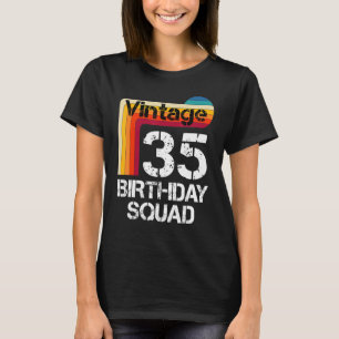 T-shirt 35 ans Anniversaire Vintage 35e anniversaire Famil