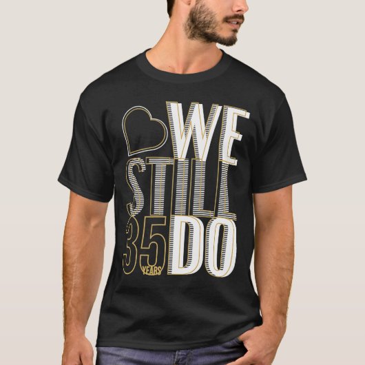 T-shirt 35 ans après le 35e Mariage Anniversa (Devant)