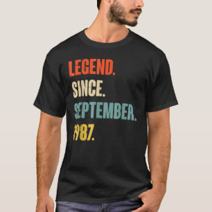 T-shirt 35 ans de légende depuis septembre 1987 35th Bir