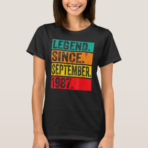 T-shirt 35 ans de légende depuis septembre 1987 35th Bir