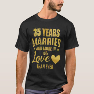 T-shirt 35 ans de mariage, 35e anniversaire de Mariage