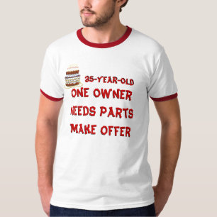 T-shirt 35 ans. Un propriétaire. Besoin de pièces. Offre