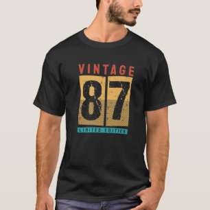 T-shirt 35 Ans Vintage 1987 35E Anniversaire Décoration