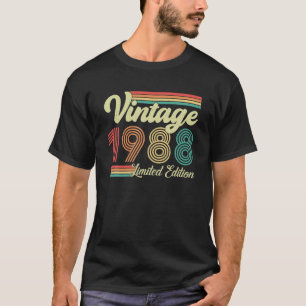 T-shirt 35 Ans Vintage 1988 Né En 1988 35ᵉ