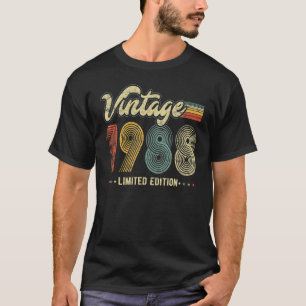 T-shirt 35 Ans Vintage Né En 1988 35e Anniversaire Ret