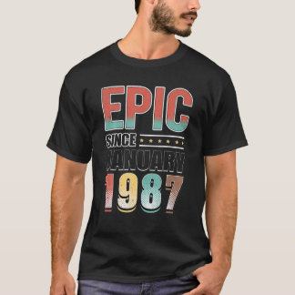 T-shirt 35 Décoration Anniversaire 35E Anniversaire Epic D