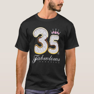 T-shirt 35 & Fabuleux 35 Ans 35e Anniversaire Diamant C
