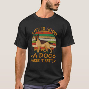 T-shirt 35 La vie est bonne Un chien la rend meilleure Ber