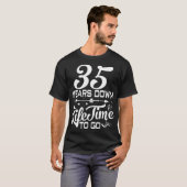 T-shirt 35e anniversaire de mariage (Devant entier)