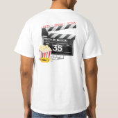 T-shirt 35e anniversaire Hollywood Movie Party (Dos)
