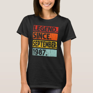 T-shirt 35e anniversaire Légende depuis septembre 1987 35